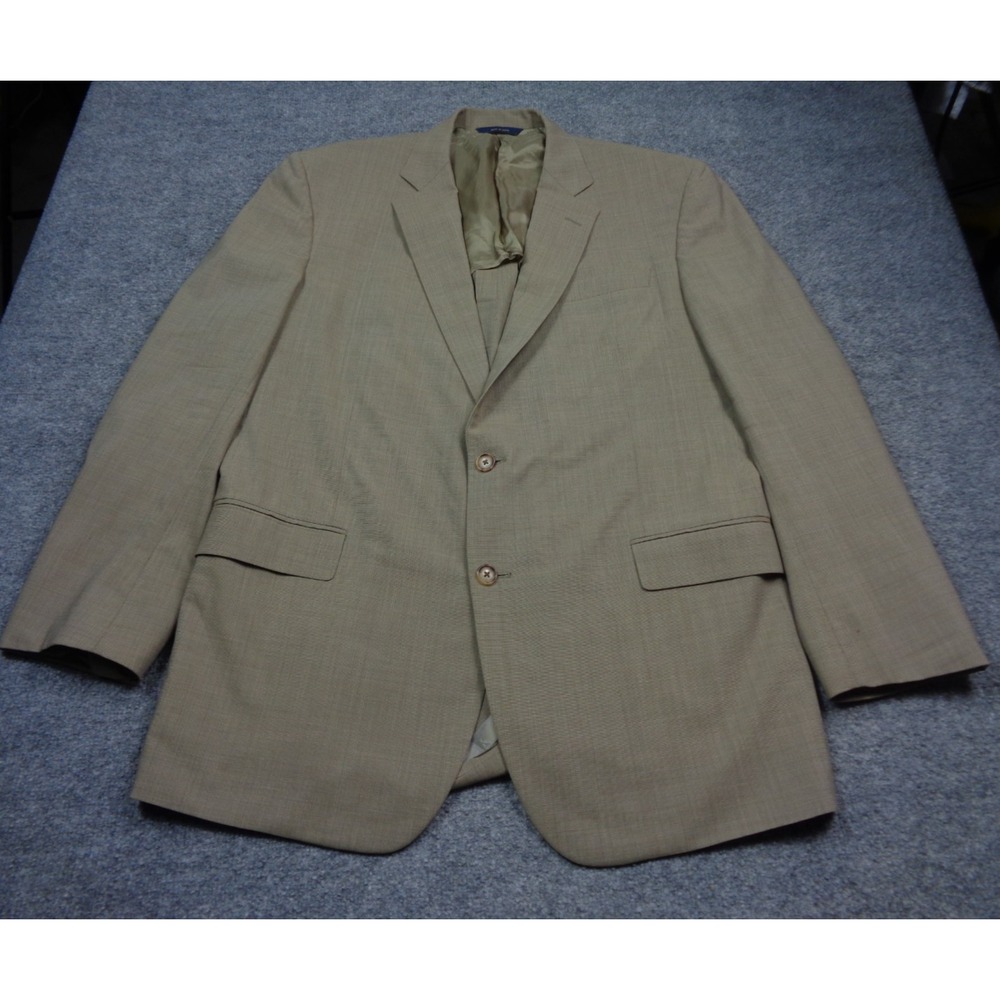 Brooks Brothers Madison Blazer Men's 46L Tan Brooks Cool 2 Button Jacket